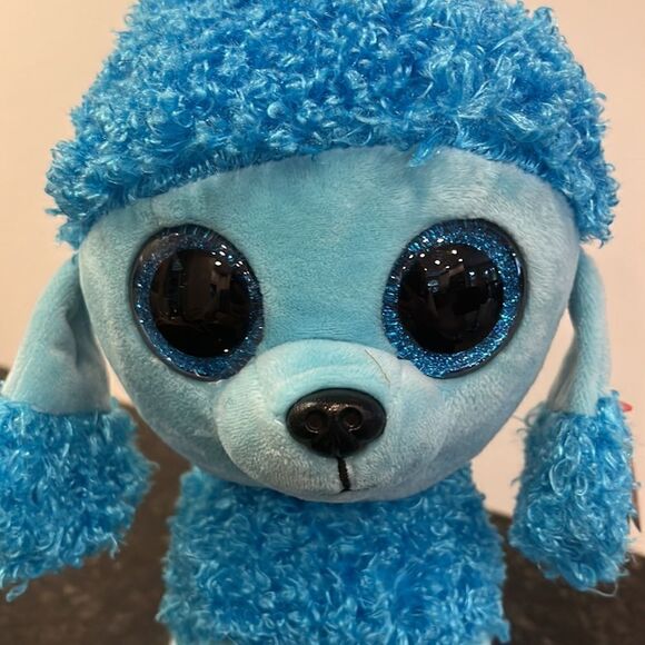 Ty Beanie Boos Mandy The Blue Poodle - 10 Inch Collectible Plush Toy (2017) - Picture 2 of 10